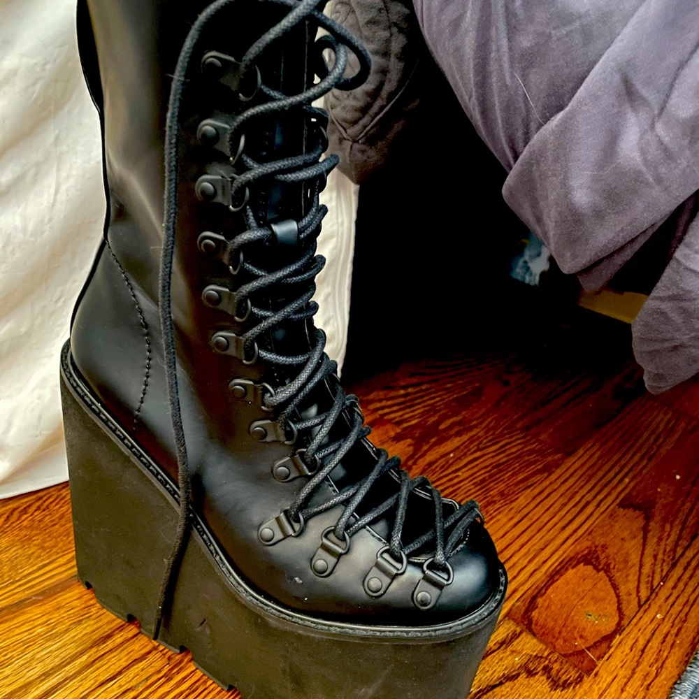 Dollskill Platform Leather Boots (6)